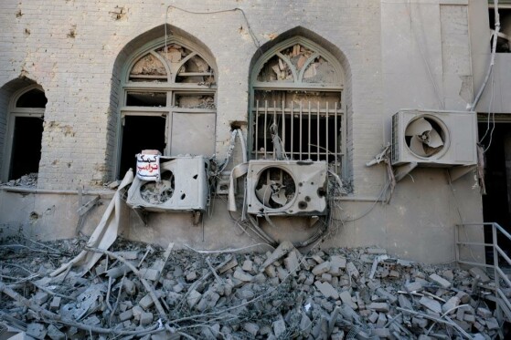 تخریب ساختمان فناوری اطلاعات دانشگاه شریف