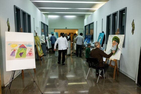 آئین سوگ اربعین رهبر شهید انقلاب با حضور اصحاب فرهنگ