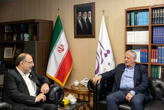 بازدید محسن هاشمی رفسنجانی از روزنامه ایران