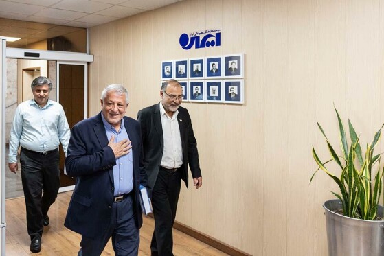 بازدید محسن هاشمی رفسنجانی از روزنامه ایران