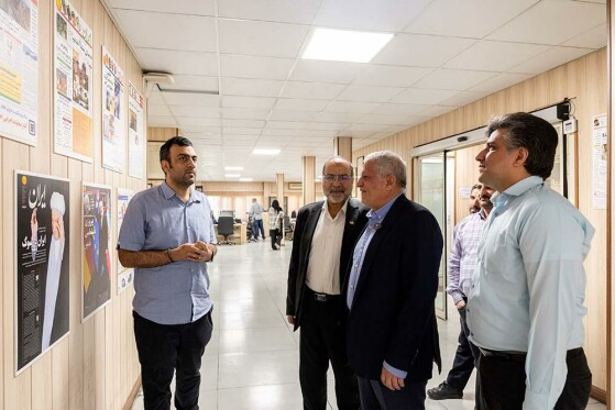 بازدید محسن هاشمی رفسنجانی از روزنامه ایران