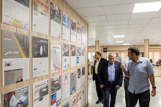 بازدید محسن هاشمی رفسنجانی از روزنامه ایران