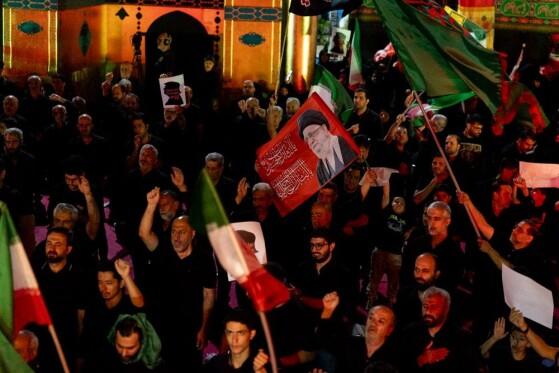 مراسم عزاداری ماه محرم در محله نارمک تهران